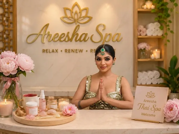 Areesha Thai Spa reception in Gulshan